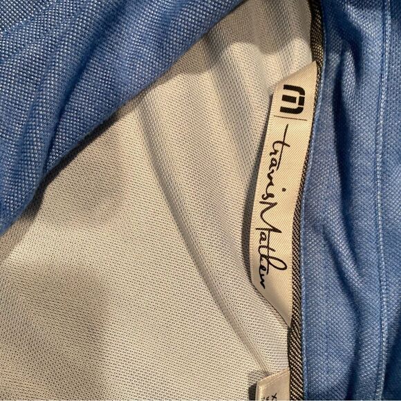 TRAVIS MATHEW Lightweight Weave Knit Polo Shirt - Picture 7 of 7